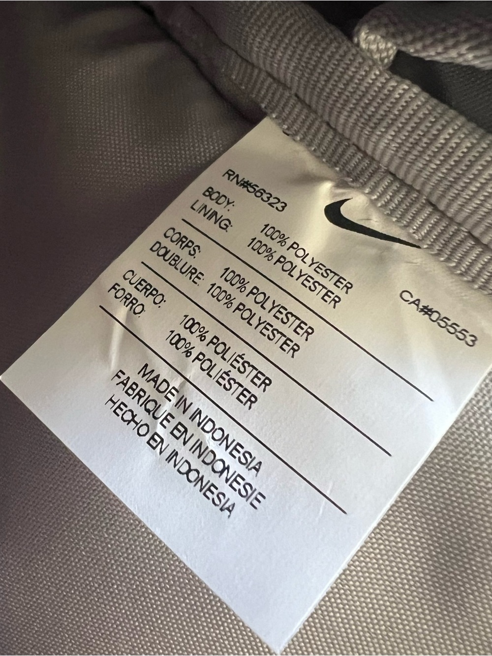 ✔️NWT✔️ NIKE Varsity Elite Backpack Grey Black - Picture 9 of 15